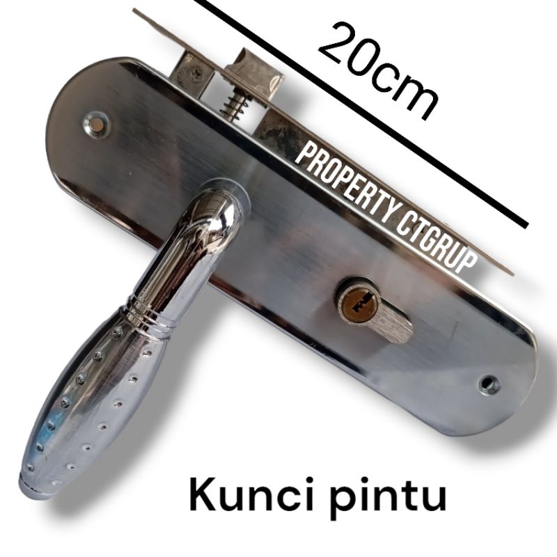 Kunci pintu rumah set pegangan handle 20cm