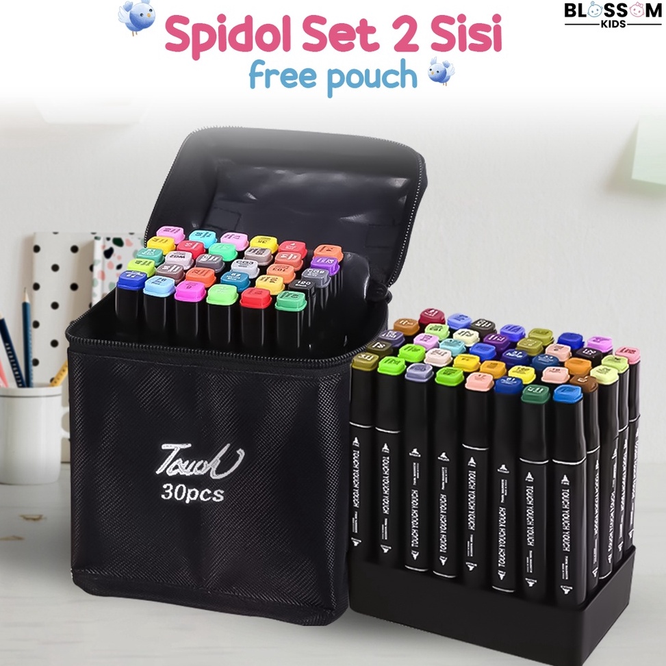 

ART C62U Spidol Warna Spidol 2 Sisi Sketsa Spidol Gambar 3D Pen Art Marker BLOSSOM KIDS