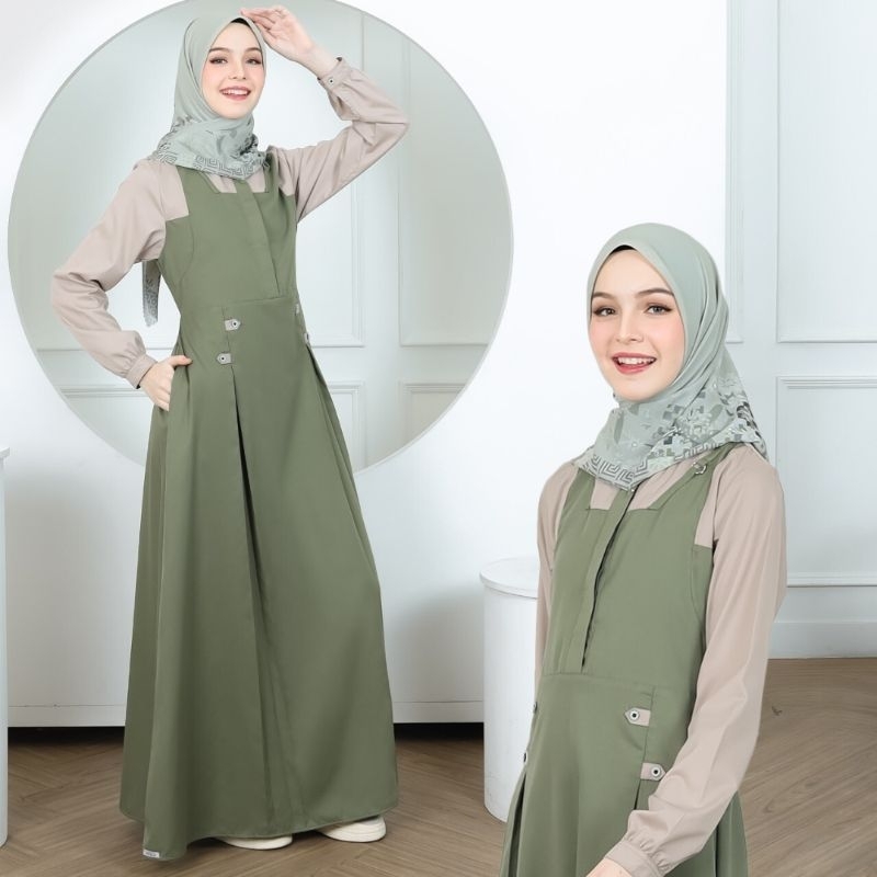 GAMIS ETHICA AYUMI 441 GREEN DAN YELLOW