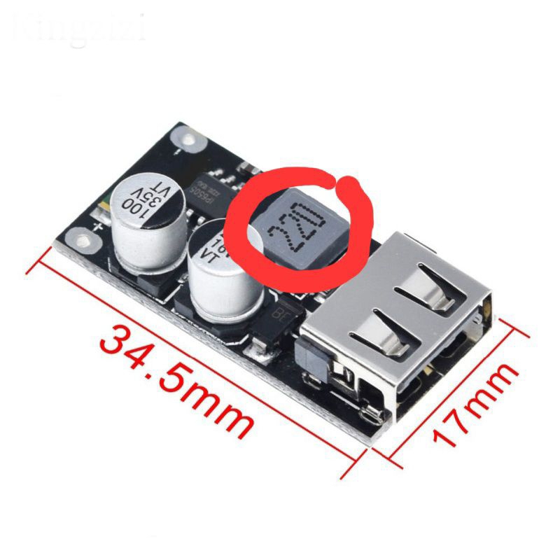 Modul Stepdown DC-DC Converter USB QC 2.0 QC 3.0 Quick Charge Output