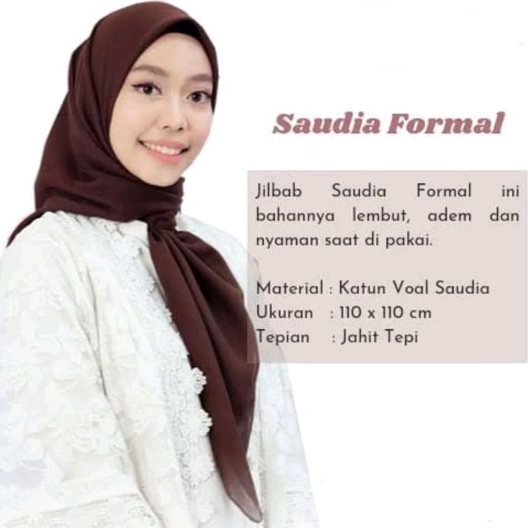 HIJAB SEGI4 SAUDIA FORMAL JAHIT TEPI BY ANSANIA