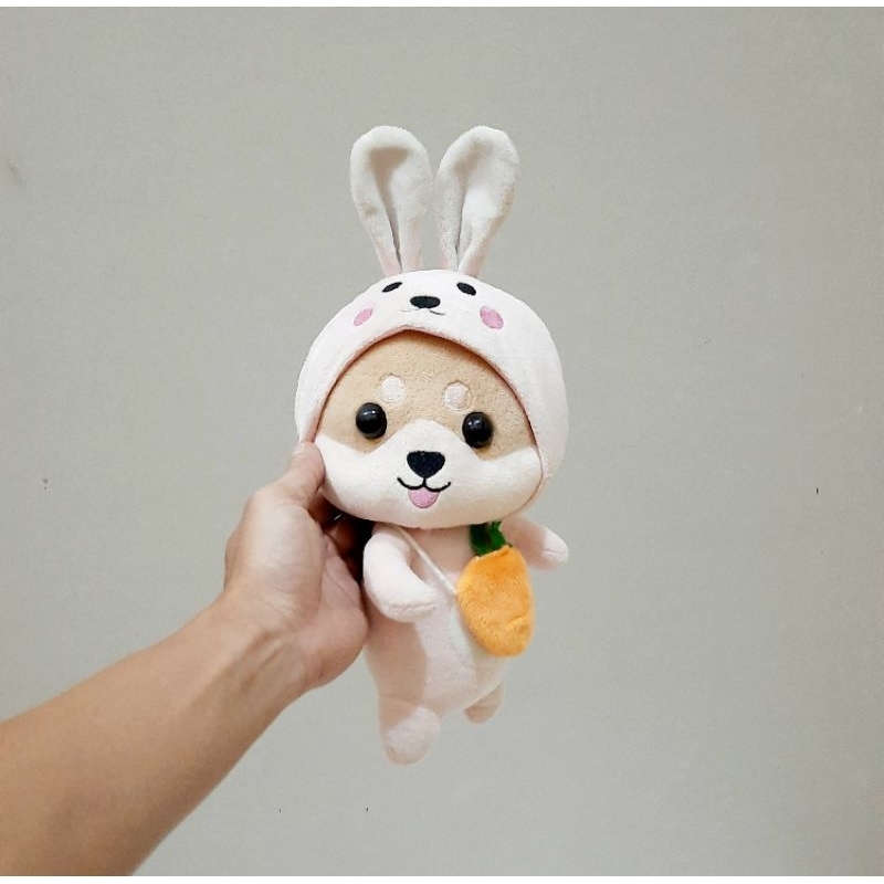 Boneka Shiba Tas Wortel Lucu Size 25 cm/ Boneka Shiba