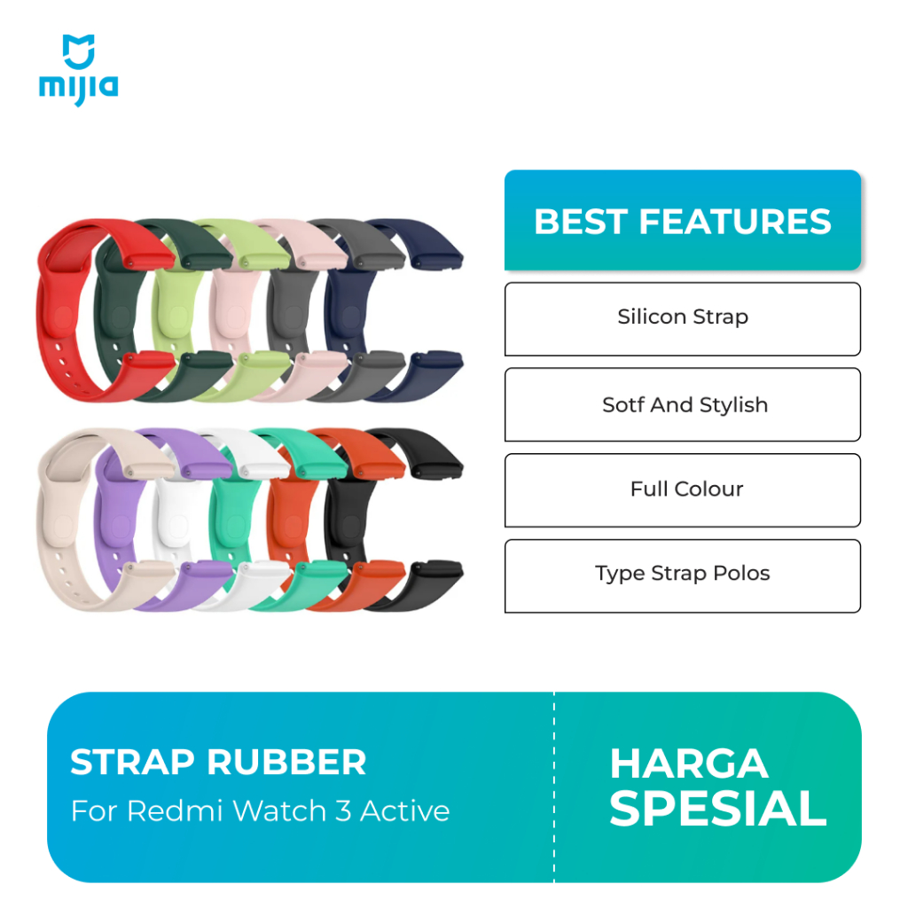 Strap Redmi Watch 3 Active Polos Tali Jam Redmi Watch 3 Active