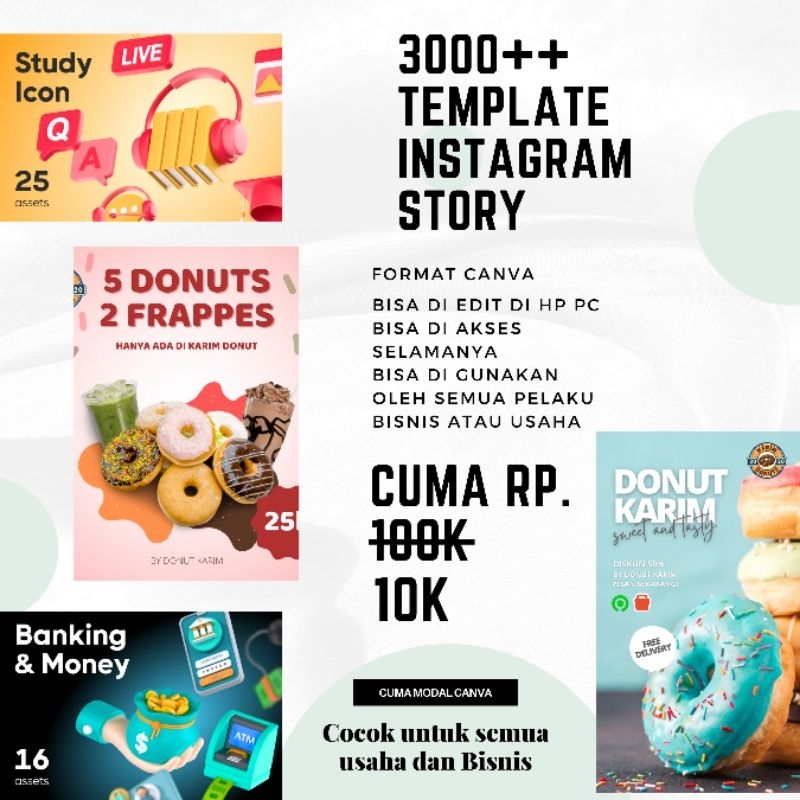 3000++ TEMPLATE Instagram Story Aesthetic untuk Digital Marketing Terlengkap