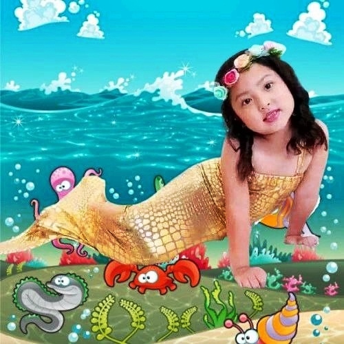kostum mermaid nemo/baju kostum mermaid duyung/baju duyung /baju mermaid ariel /baju puteri duyung p