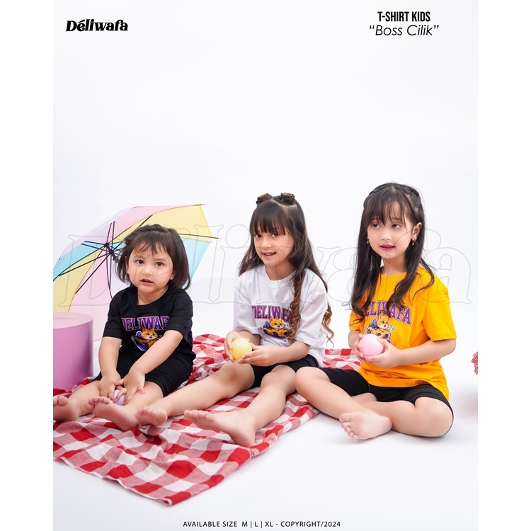 Deliwafa - Boss Cilik | T-shirt Kids | Kaos Anak | Fashion Anak