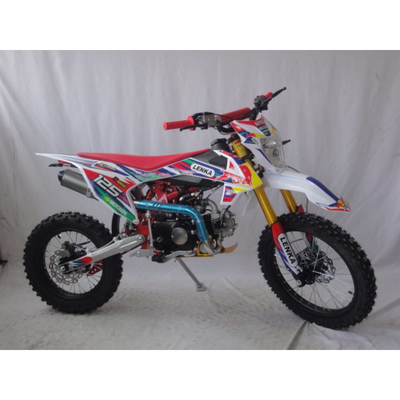 MOTOR MEDIUM TRAIL MXGP 125 & 222 MESIN 4 TAK 125CC MANUAL KOPLING RING 14/17