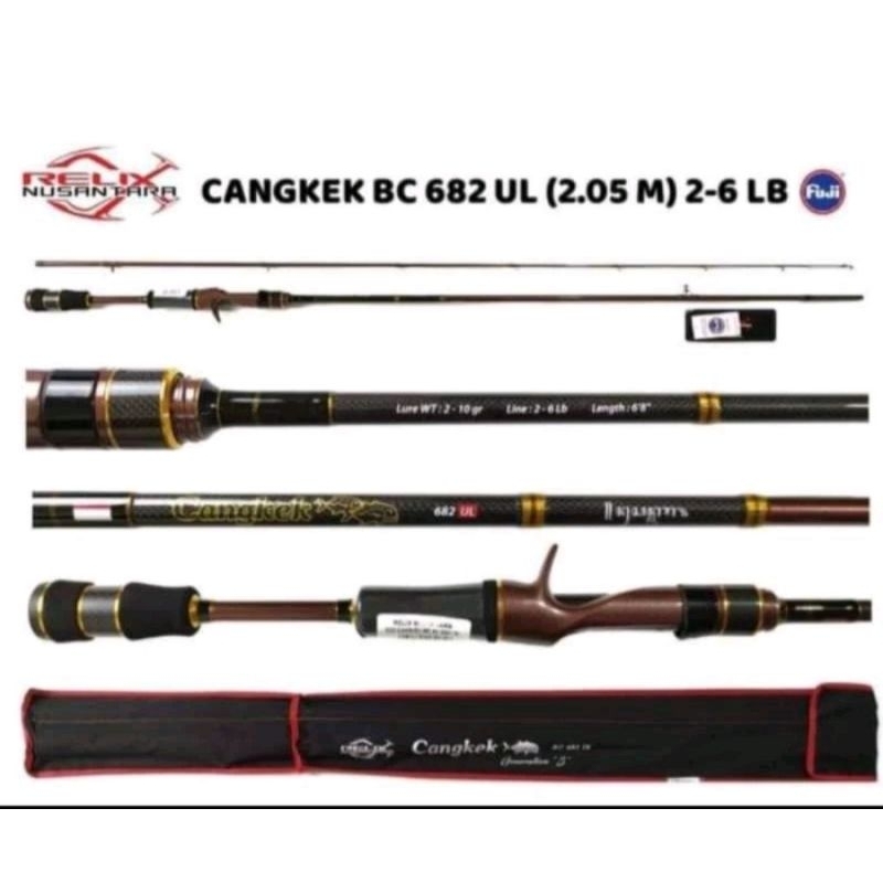 Joran Cangkek 682 BC Baitcasting Gen S 2-6Lb