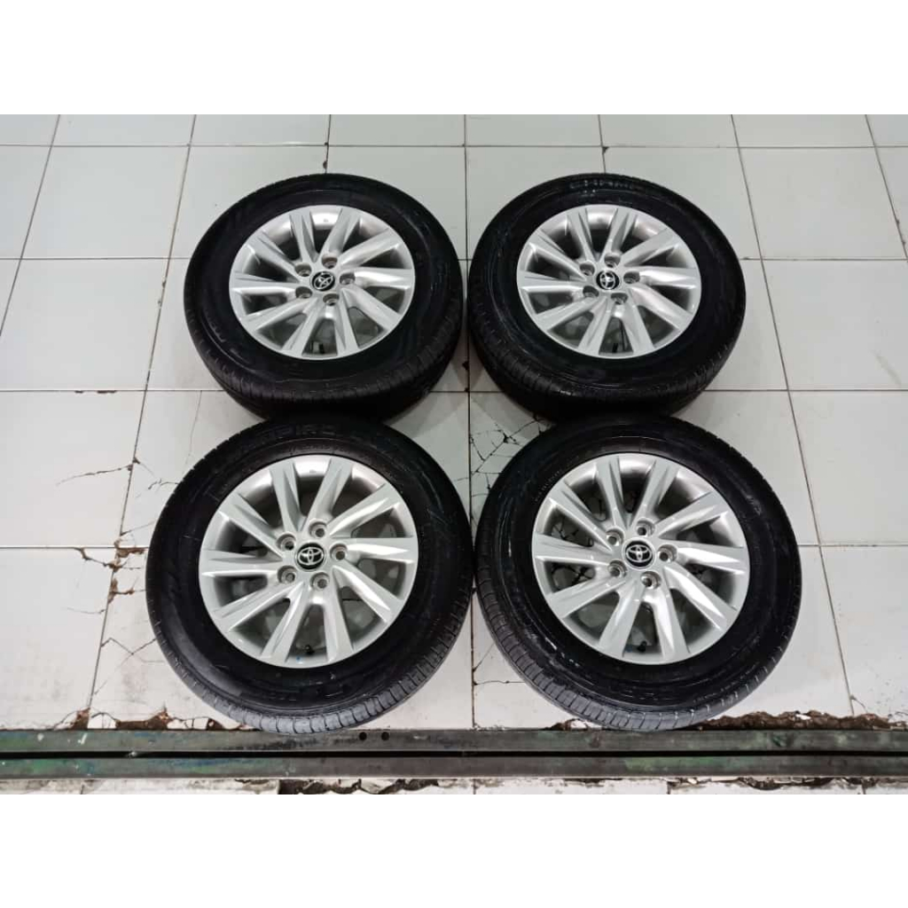 pelek standar original mobil inova zenix ring 16 + ban pnp inova barong / lama / alphard