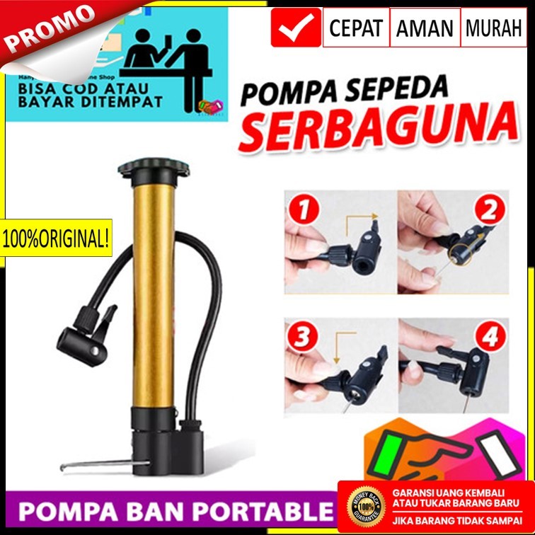 Pompa tangan - Pompa Tangan Angin Ban Sepeda Manual