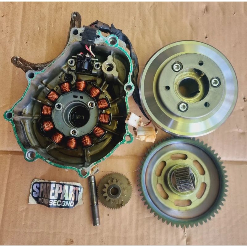 Blok Spul Magnet One way Fullset Vixion New NVL/NVA Original Copotan