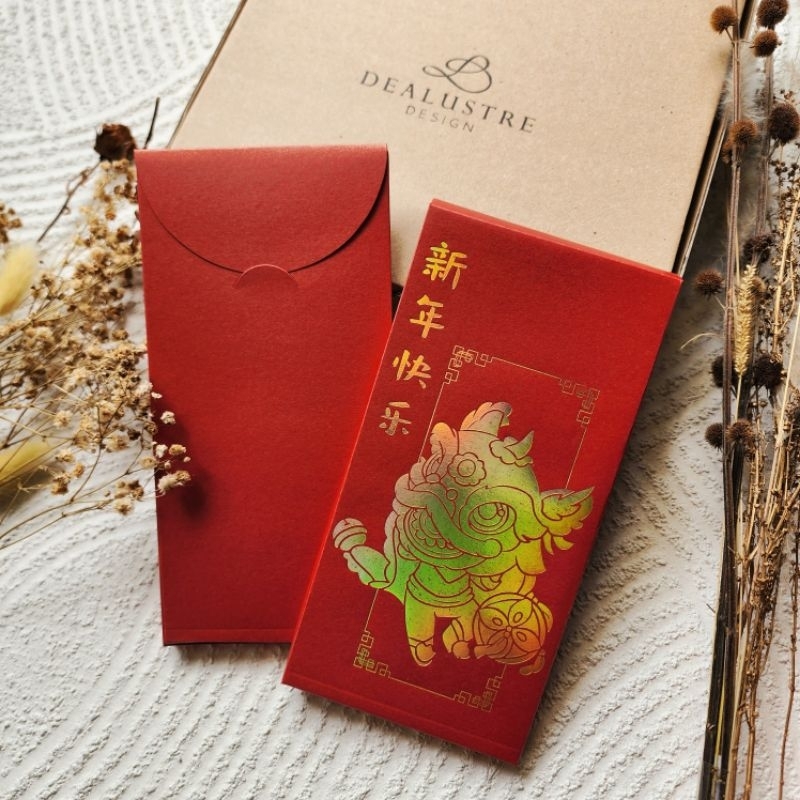 

Amplop Uang Box Barongsai/Angpao Box Imlek Sincia muat 10 juta/Angpau Jumbo Box (1kotak isi 8pcs)