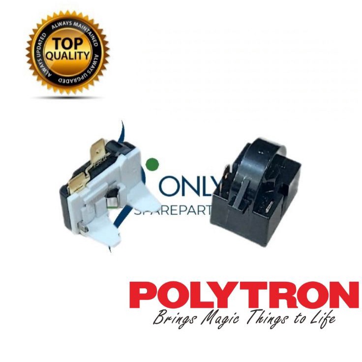 ci Relay Ptc Overload showcase  Lemari Pendingin Polytron Grosir
