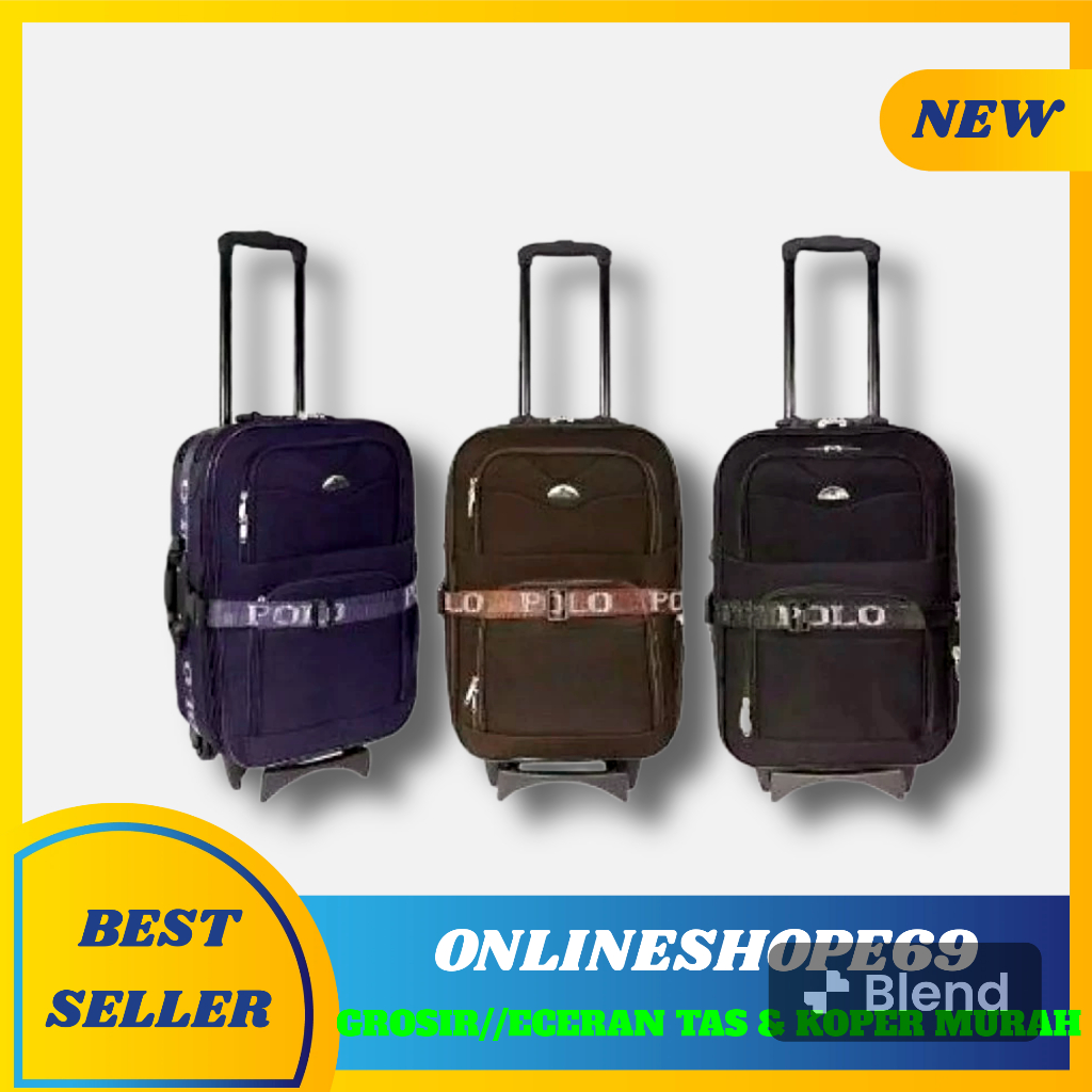 Koper polo bahan, koper polo kain, koper kain 16inch, koper kain 18inch, koper kain 20inch, koper ka