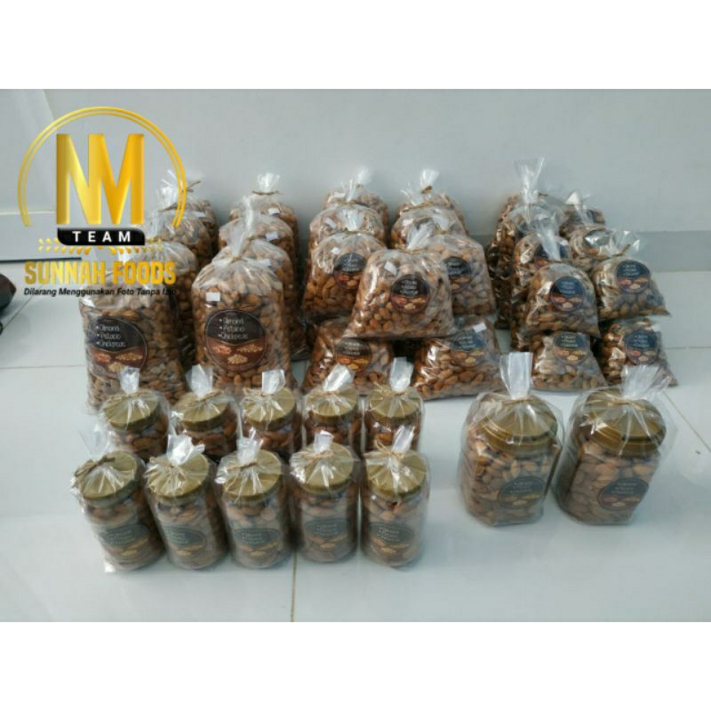 

Roasted Almond Milk Bercangkang. toples atau plastik
