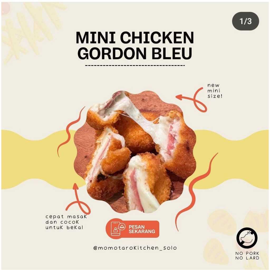 

Momotaro Mini Chicken Gordon Bleu / Mpasi Bekal Bento BB Booster / Homemade Non MSG Non Pengawet / Momotaro Kitchen