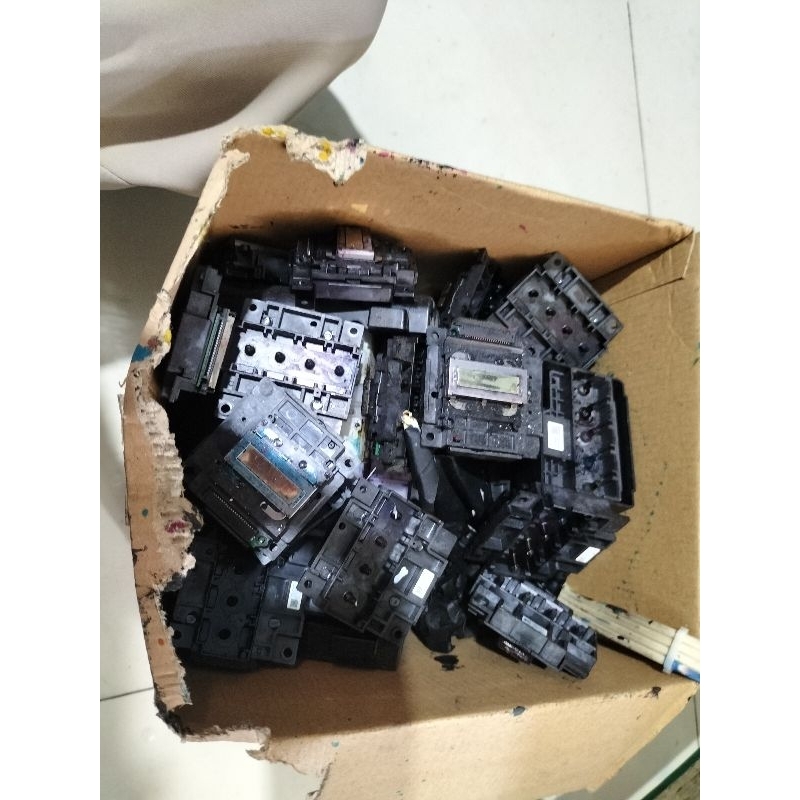 Print Head Bekas Epson L310 L110 Random kebanyakan hasil Blank atau kosong engga keluar hasil No Kom