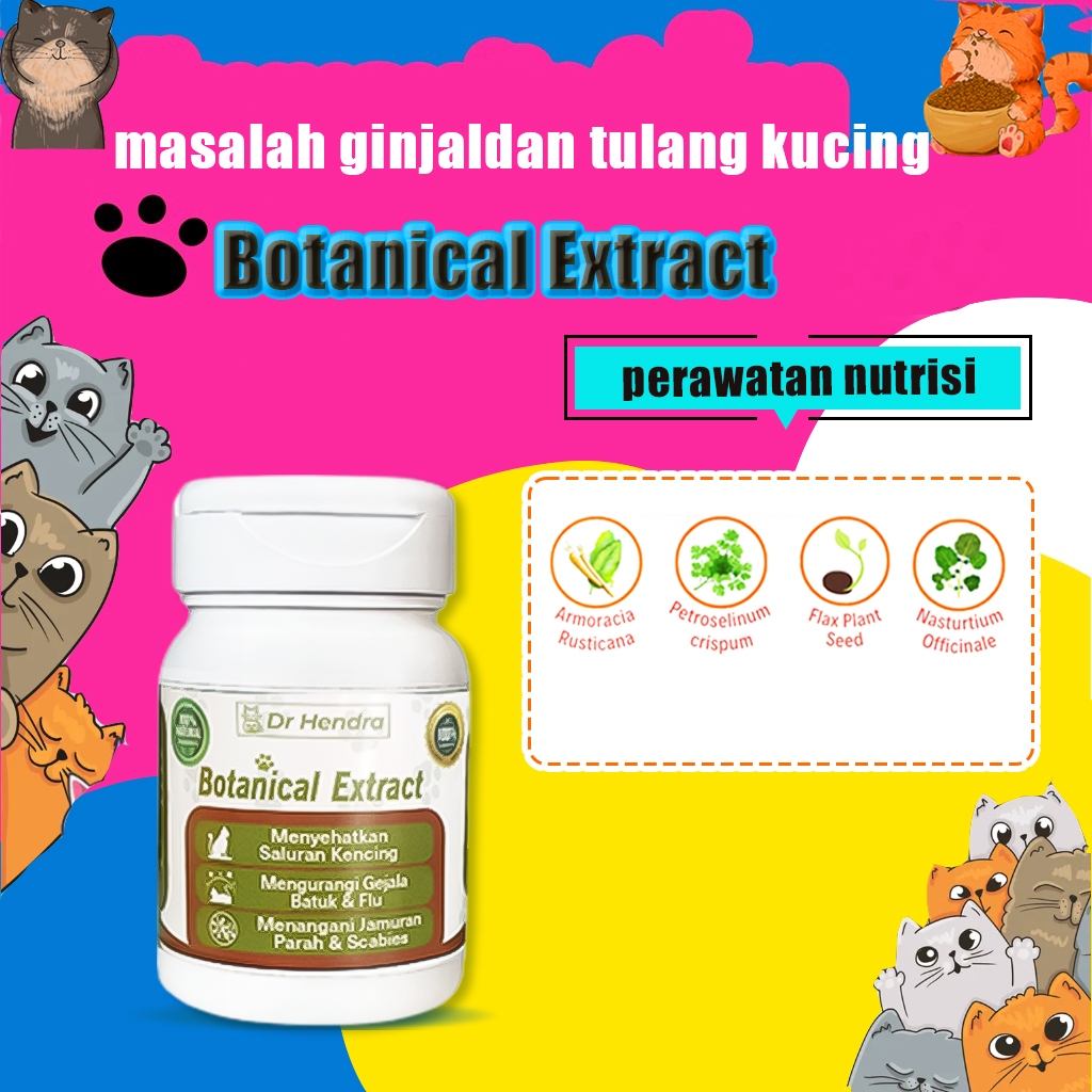 Vitamin Kucing Botanical Extract Obat Ginjal Kucing Obat Scabies Kucing Obat Jamur Kucing Obat Jamur