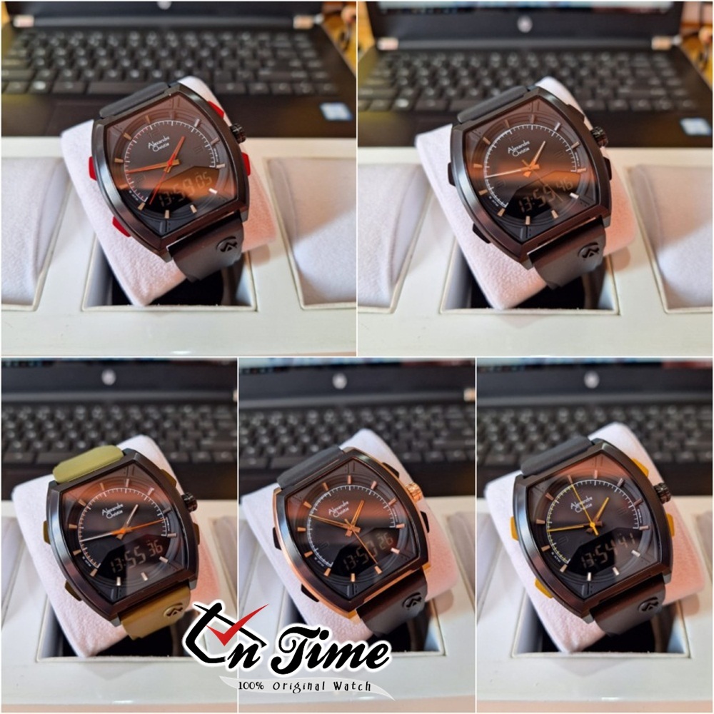 Jam Tangan Digital Pria Alexander Christie AC 9390 Anti Air Original Terbaru Mewah 2023