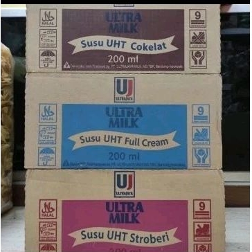 

Susu UHT Ultra Milk 200ML isi 24 Pcs (1 Dus)