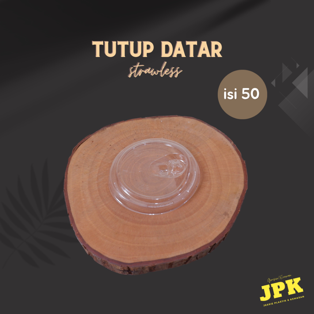 tutup datar strawless starindo isi 50 pcs