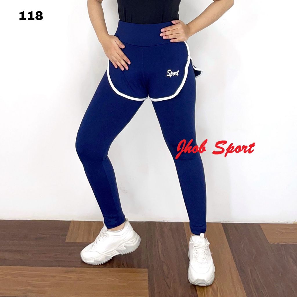 JHOB SPORT Celana Legging Panjang Hotpants Polos / Legging Hotpants /Pakaian Wanita