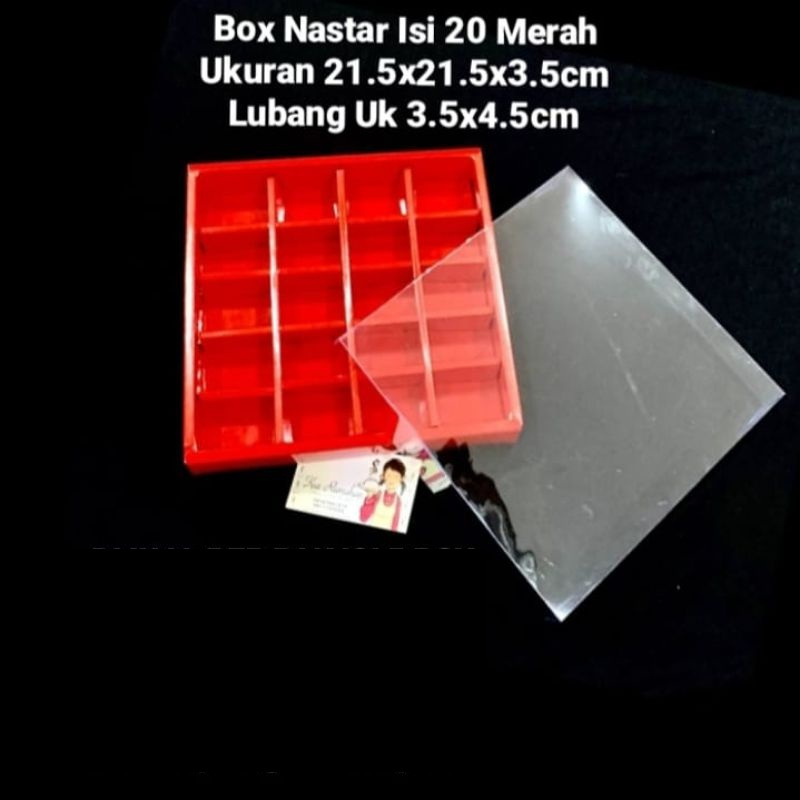 

(5pcs)kardus nastar sekat 20 box sekat packaging nastra hampers dus melrah imlek hampers nastar 21,5x21,5x3,5 cm