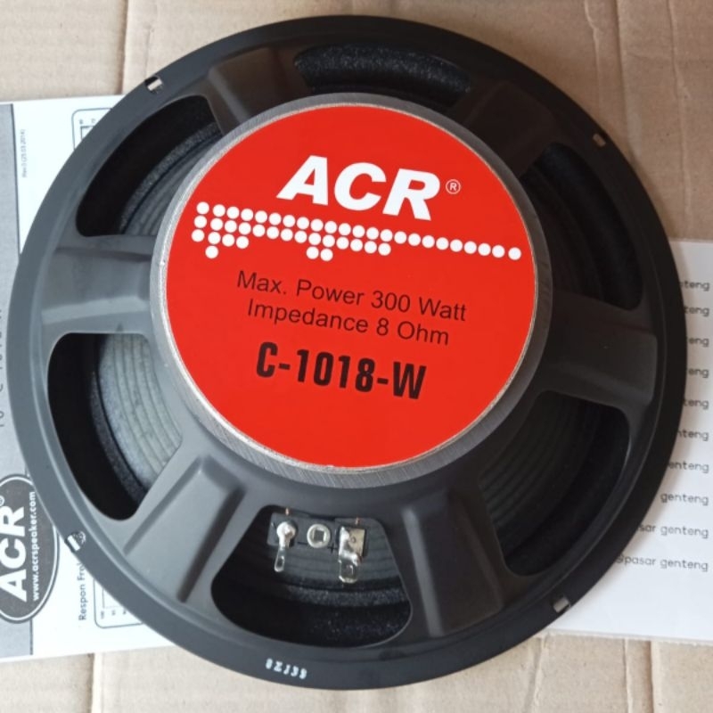 speaker 10in ORI ACR c1018w 1018w C 1018 W  ACR PRO spiker 10 in spiker acr 10 inch woofer