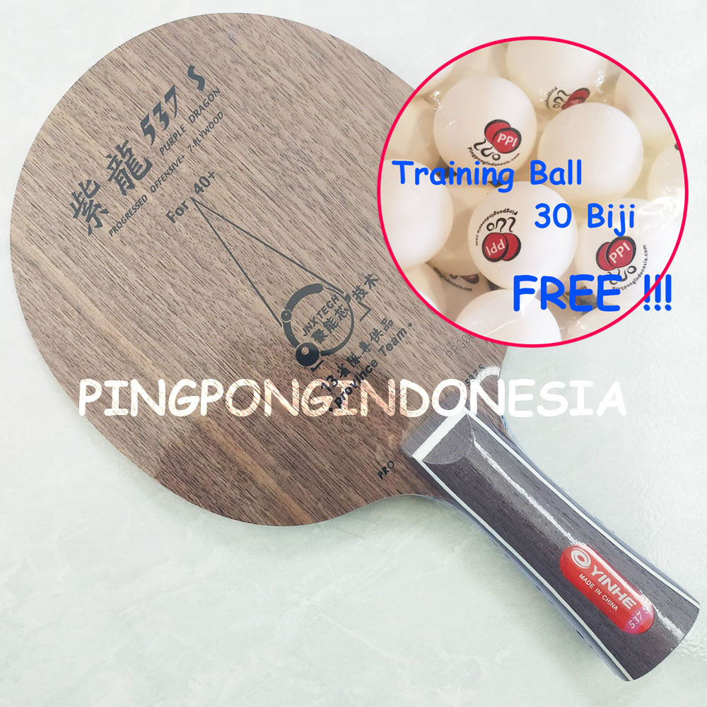 Yinhe Pro 537 - Kayu Pingpong 537s Tenis Meja Blade Purple Dragon PD Bat Bet Offensive