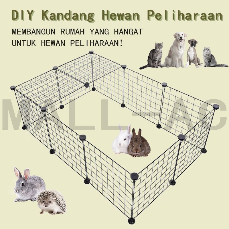 Kandang Kucing Besi Diy Kandang Pagar Hewan Peliharaan