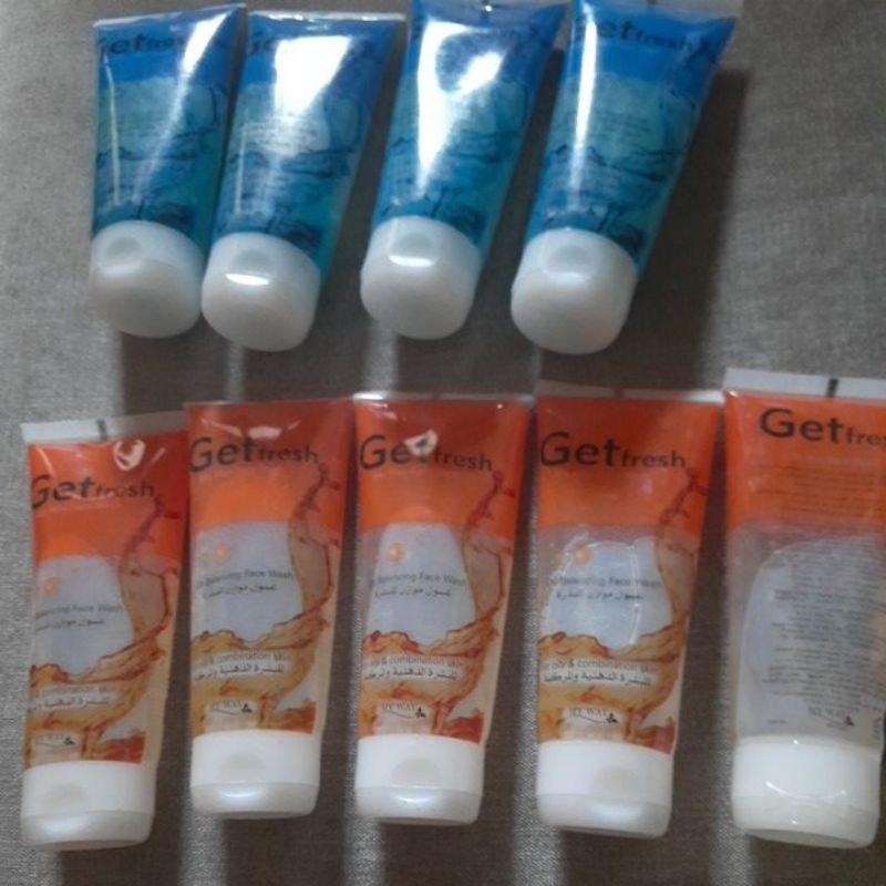 Get Fresh My Way Face Wash Orange dan face scrub warna biru ory Mesir My Way