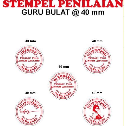 

Stempel Penilaian Guru Bulat @4mm