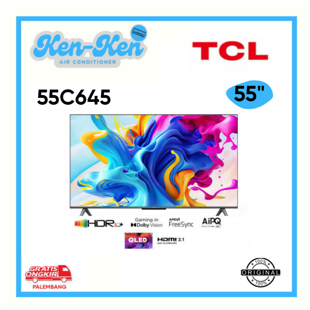 TV LED TCL 55C645 LED TCL 55 Inch QLED TCL 4K Android 11 Series