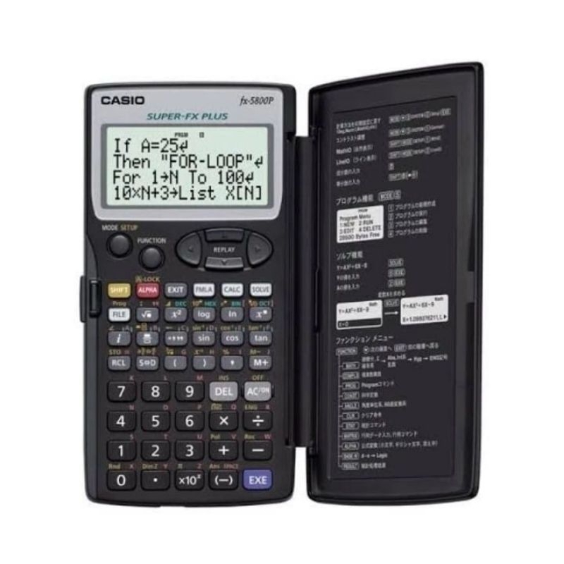 

CASIO FX 5800P KALKULATOR SCEINTIFIC PROGRAM FX 5800P ORIGINAL