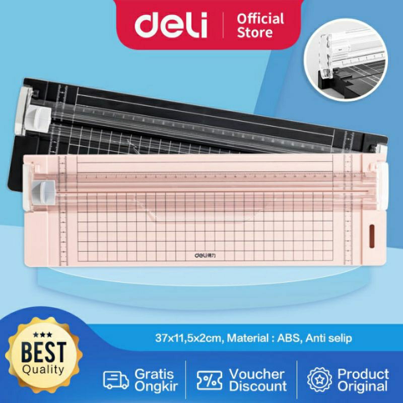 

Deli Small Paper Trimmer Portable / Pemotong Kertas Kecil A4 A5