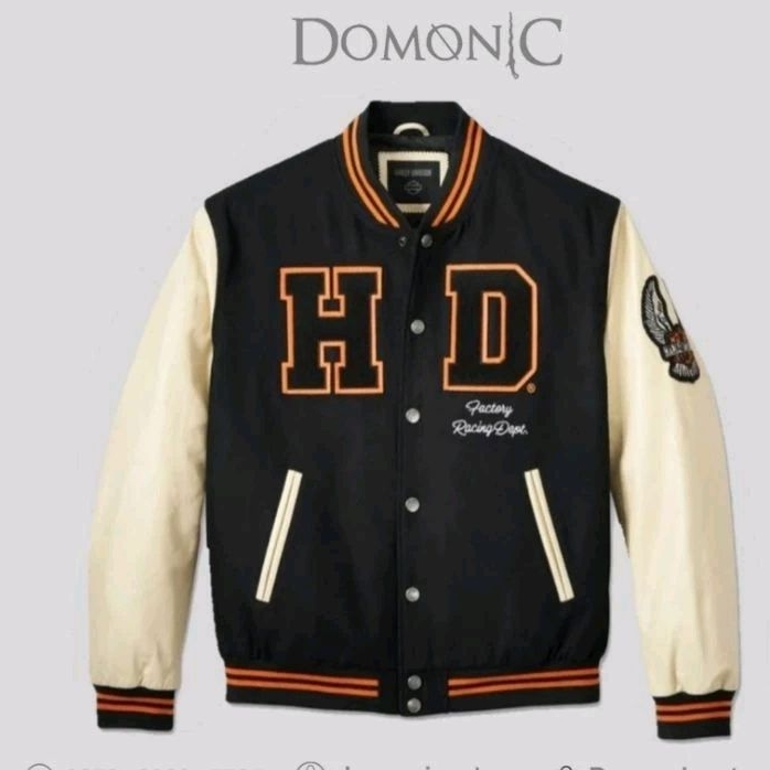 jaket varsity Harley Davidson jaket biker touring jaket kulit