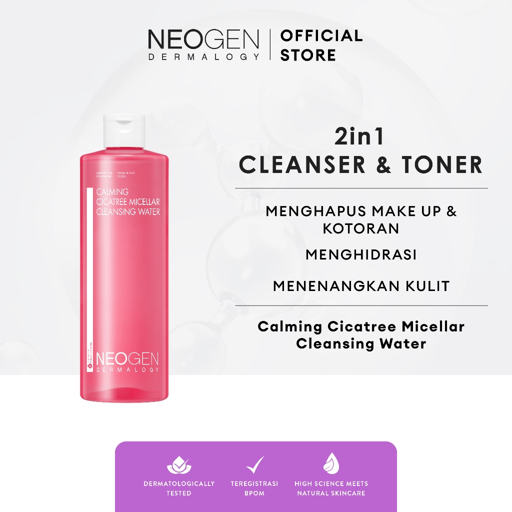 (CLEARANCE SALE) NEOGEN DERMALOGY Calming Cicatree Micellar Cleansing Water (400ml) - (100ml) - (50m