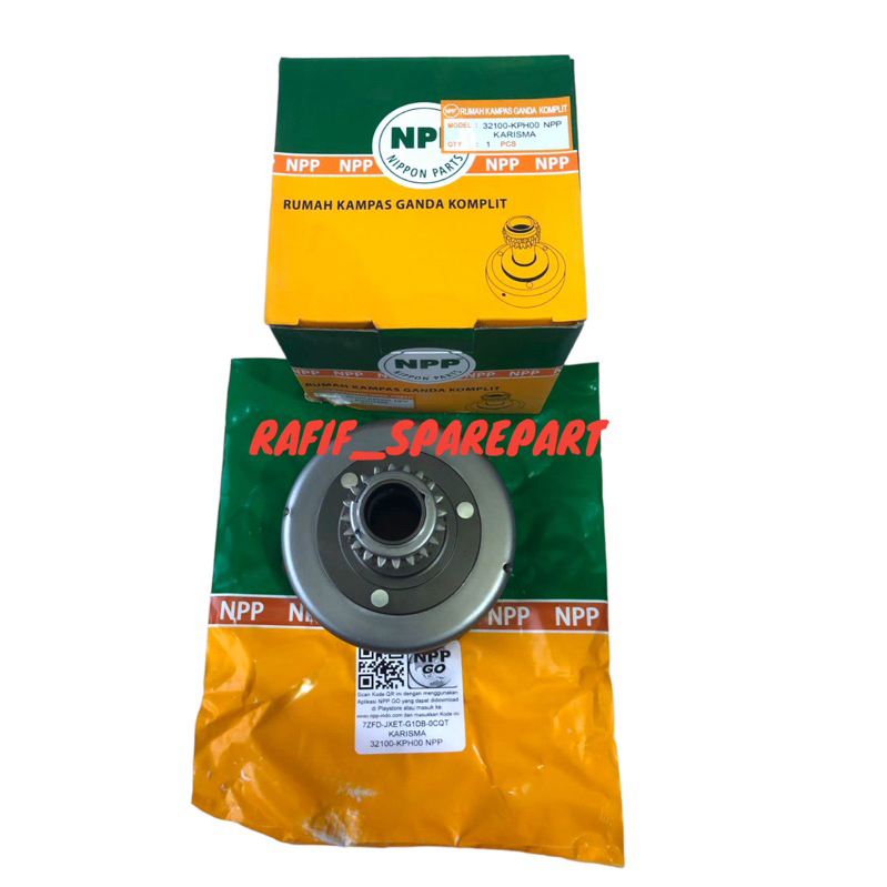 RUMAHAN KAMPAS GANDA KOMPLITE HONDA KARISMA / SUPRA X 125 LONCENG GANDA NPP