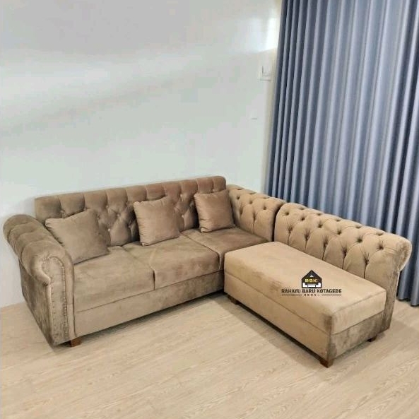 Sofa Sudut Luxury Jaguar Sofa tamu minimalis sudut L smog Jogja