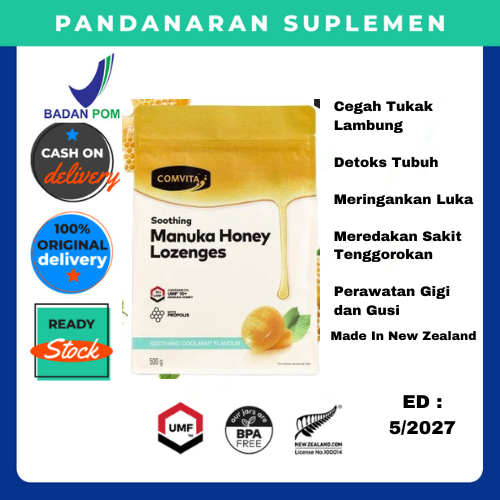 

Comvita Manuka Permen Sakit Tenggorokan Coolmint Umf 10+ 12 Lozenges