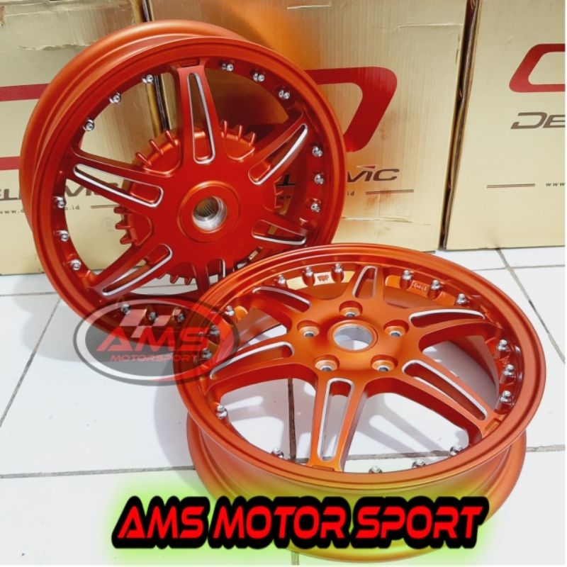 Velg DELKEVIC RC Racing vespa sprint 150/ vespa 150 sprint/ primavera model luigy palang 5 bintang