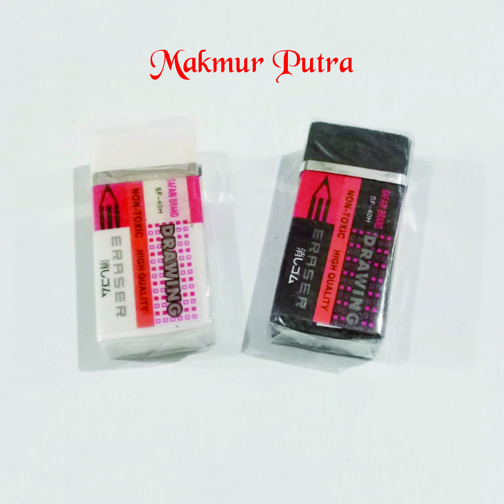 

(1 Pcs) Penghapus Hitam & Putih Safari Kecil