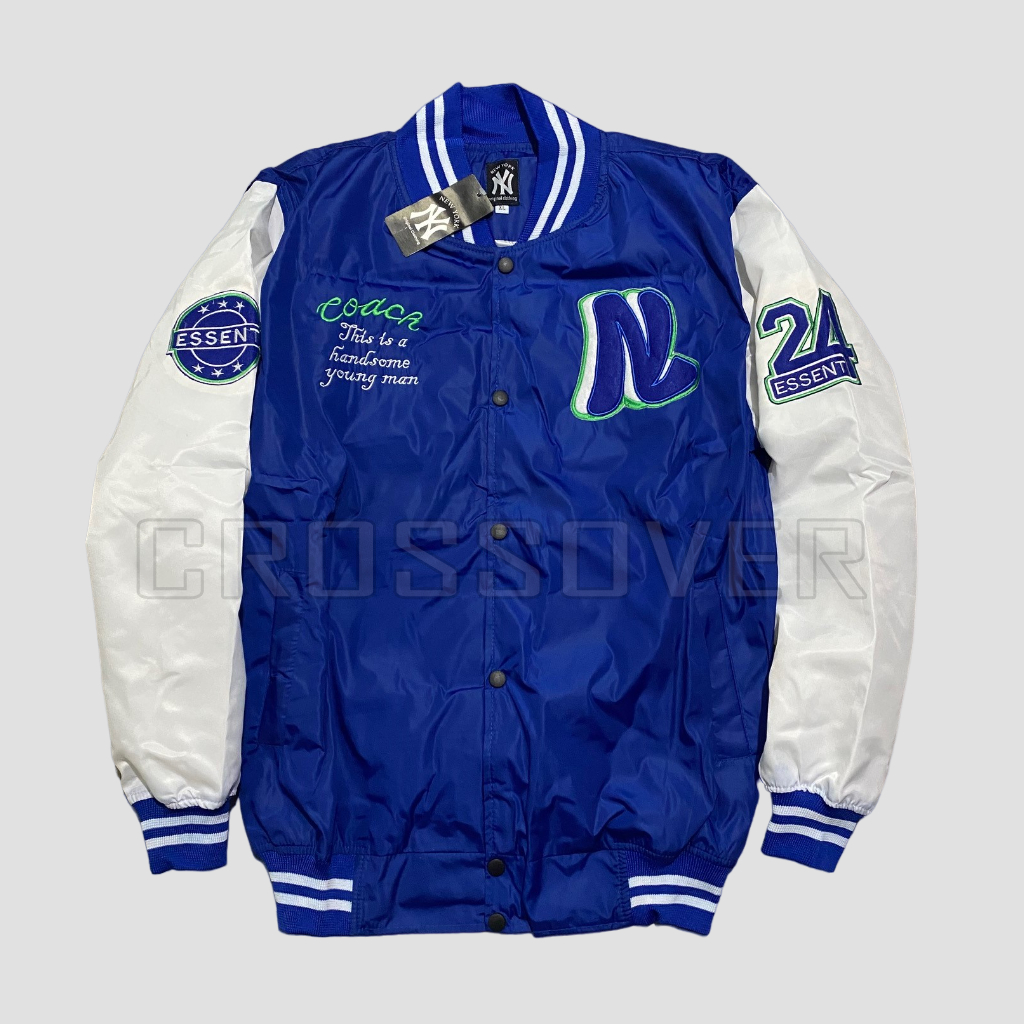Jaket Baseball Pria Wanita N COACK  | Varsity Jaket Baseball | Jaket Baseball Korean Style | Jaket B