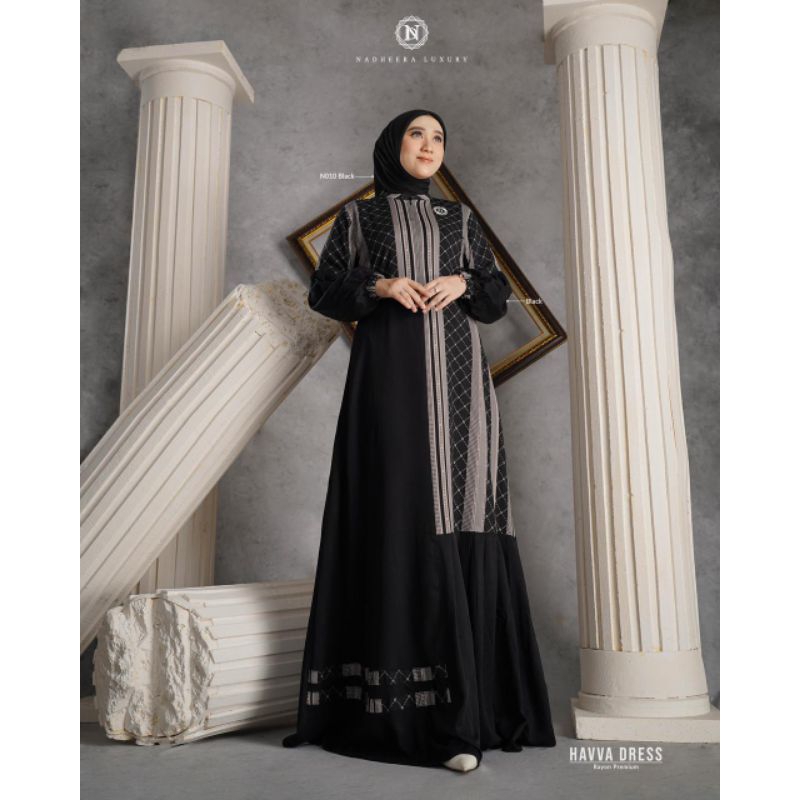 GAMIS HAVVA/Dress Nadheera Luxury simple dan mewah