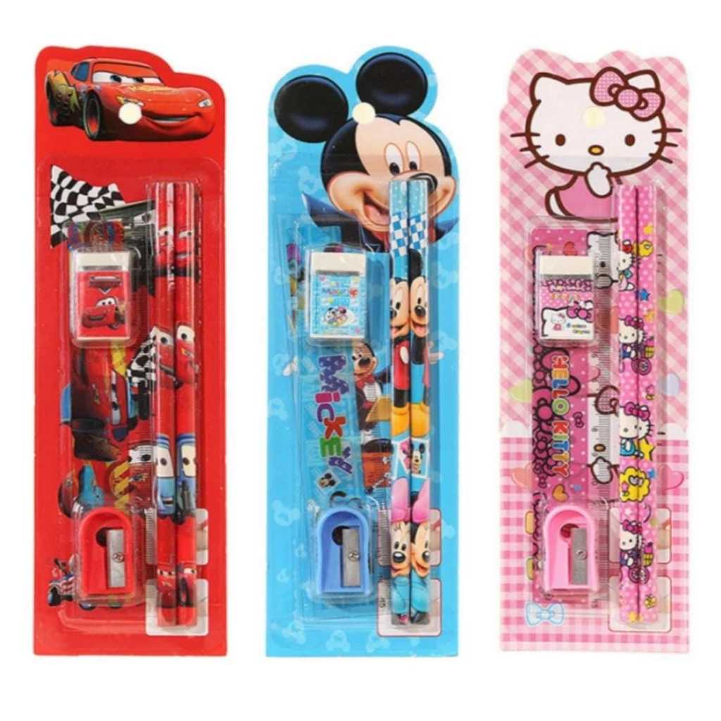 

(RM8) SET ALAT TULIS SEKOLAH 5 in 1 KARAKTER LUCU / MINI STATIONERY