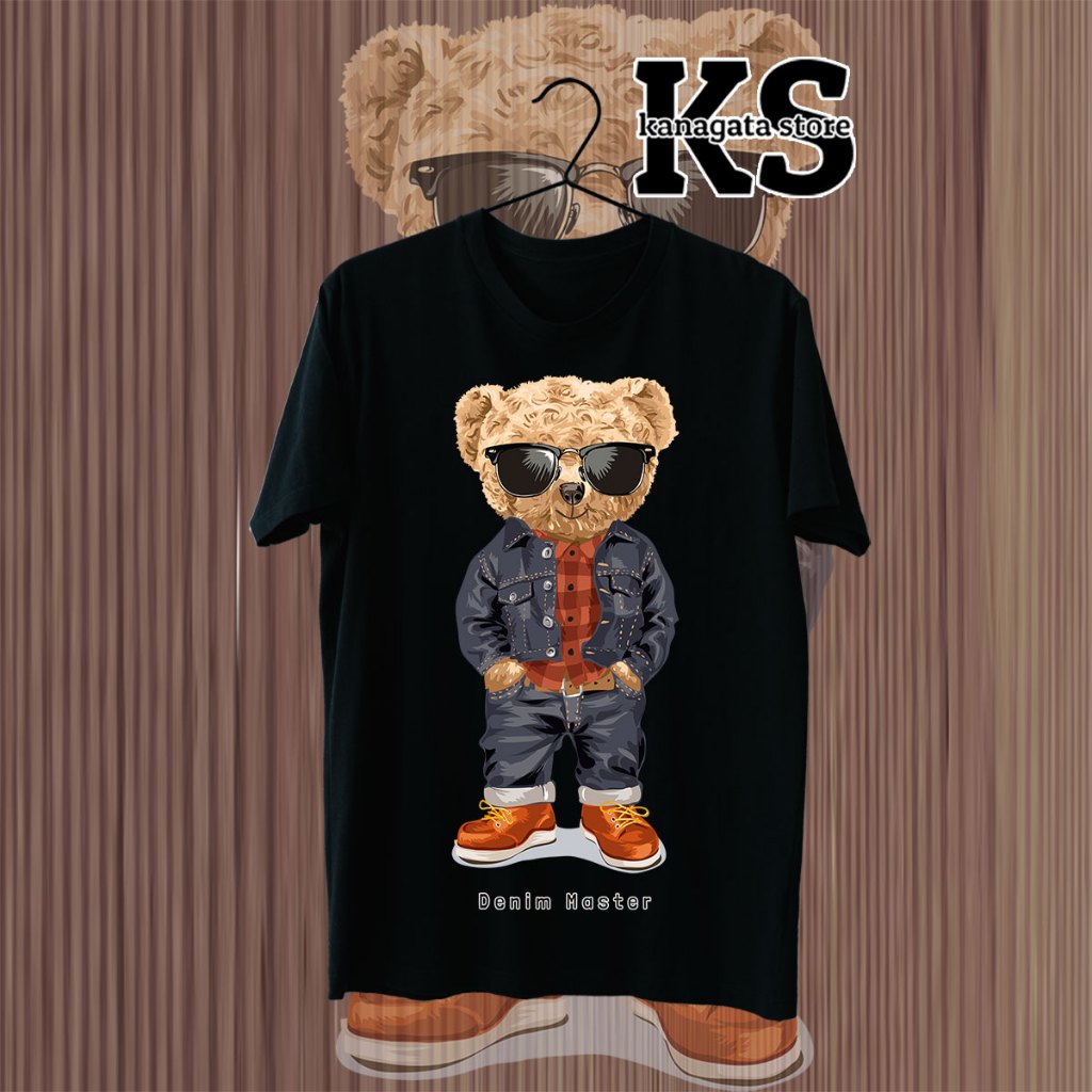 KANAGATA BAJU KAOS DISTRO PREMIUM BEAR OVERSIZE T-SHIRT UNISEX BEAR COLLECTION