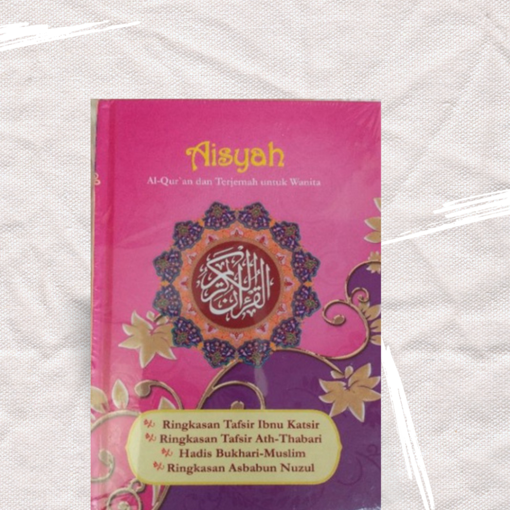 Al Quran Aisyah Jabal A5 , Bisa Custom Pakai Nama AL Quran Terjemah AL Quran Wanita Bisa