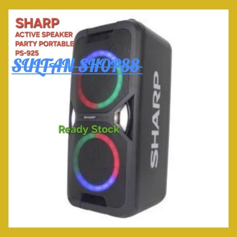 SHARP SPEAKER AKTIF PORTABLE PARTY PS-925 WIRELESS BLUETOOTH I SPEAKER AKTIF SHARP PS925