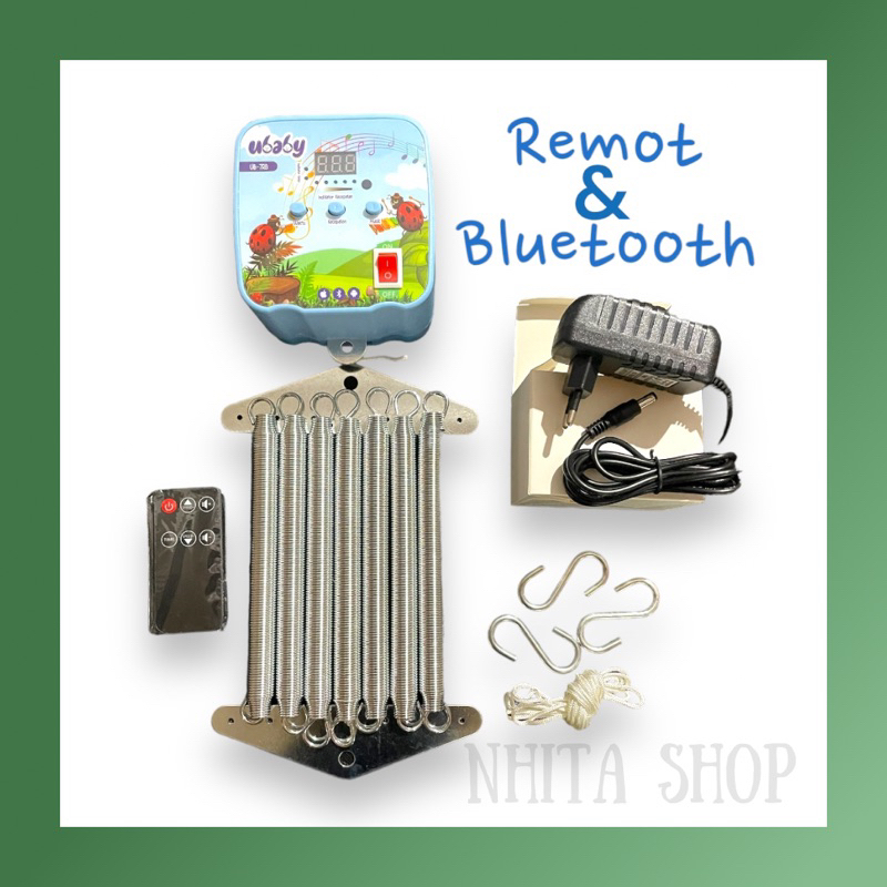 NS - BLUETOOTH DAN REMOTE. Ayunan Bayi otomatis mengayun - ayunan bayi Elektrik. Mesin Ayunan Listri