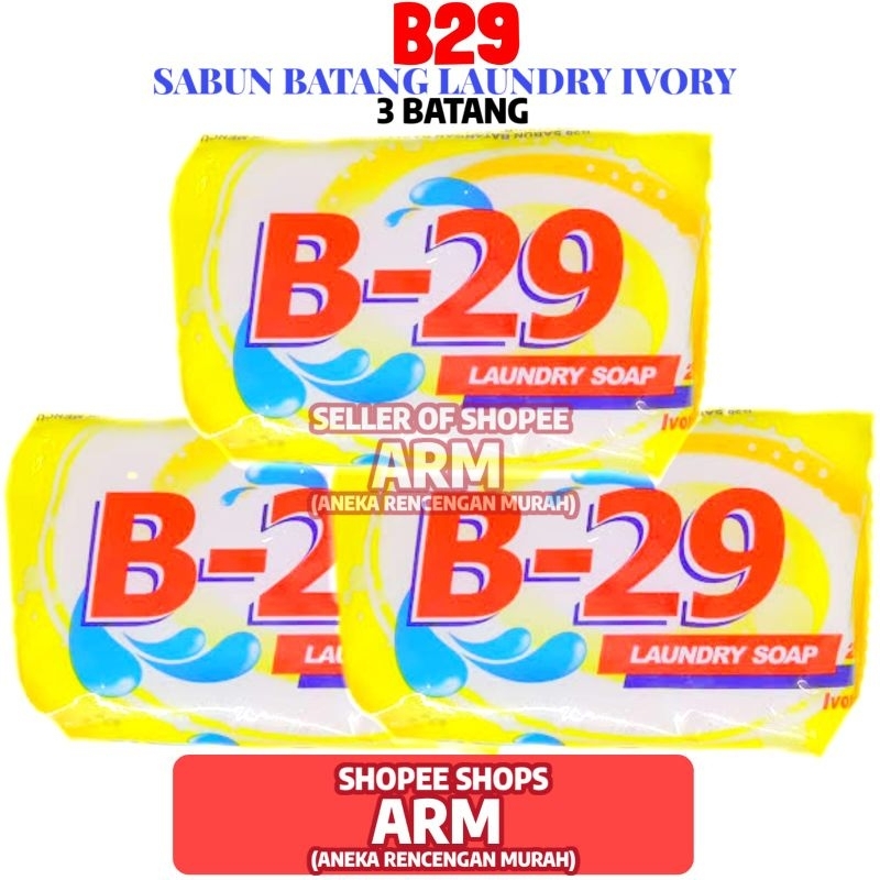 Sabun Batangan B 29 Laundry Soap 3 Batang 200 GR